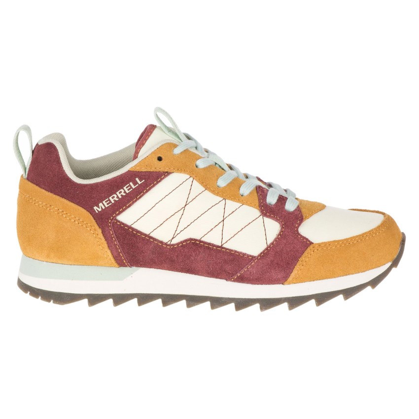 Basket Merrell Alpine Jaune/Bordeaux Femme | D.T.TQHD